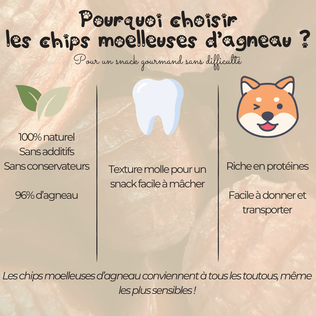 Chips moelleuse d'agneau - 100g