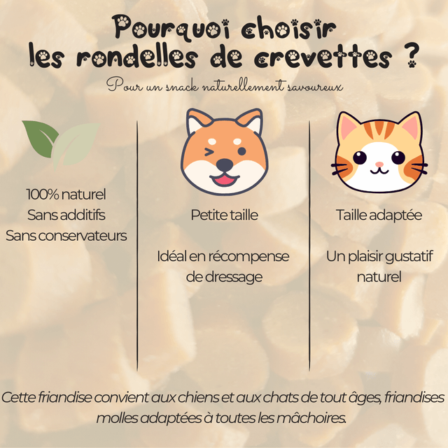 Rondelle de crevette vapeur - 100g