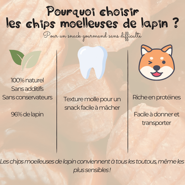 Chips moelleuse de lapin - 100g