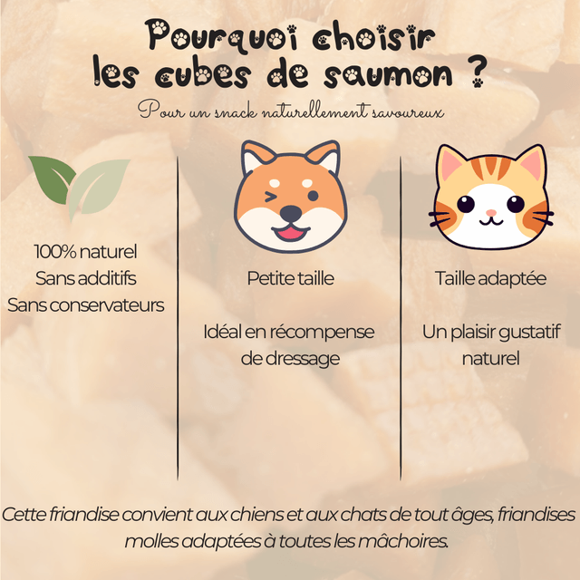 Cubes de saumon - 100g